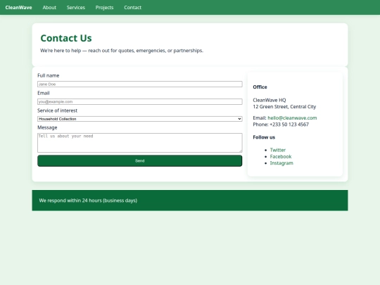 contact screenshot