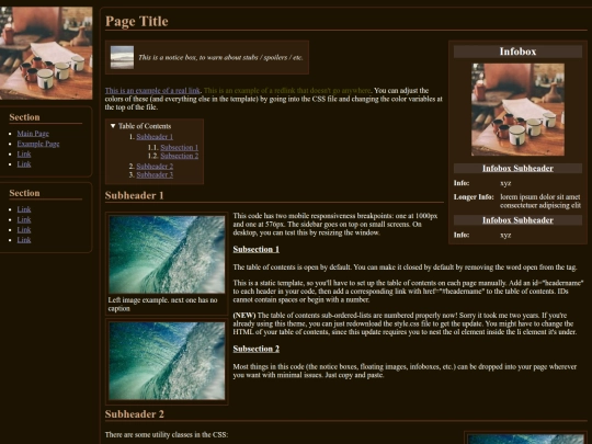 example screenshot