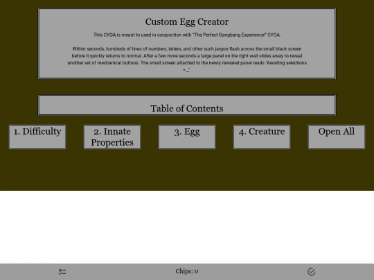 CYOAs/Eggs screenshot