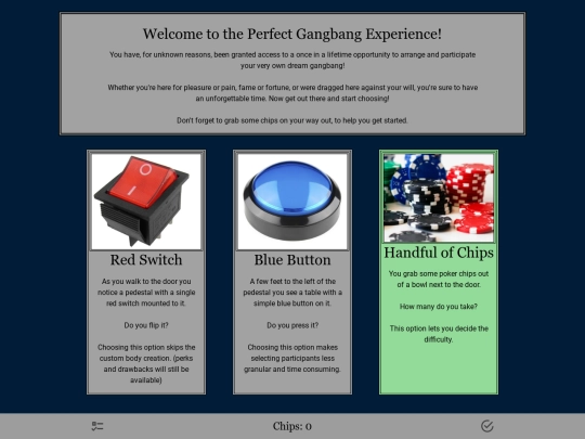 CYOAs/Gang screenshot