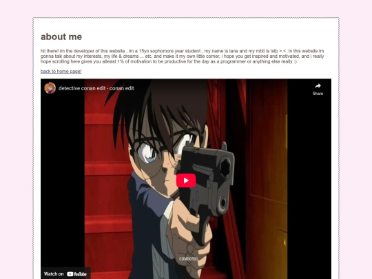 aboutme screenshot