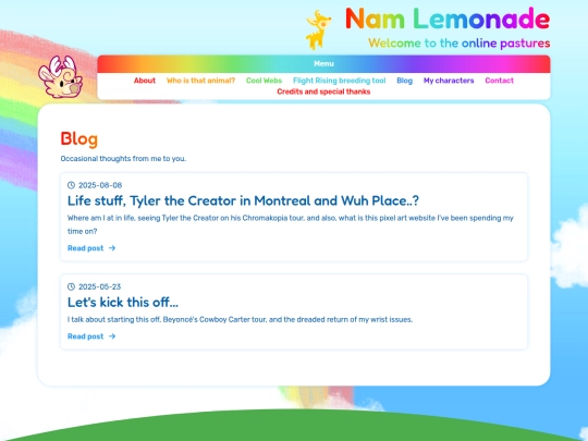 blog screenshot