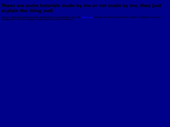 Tutorials screenshot