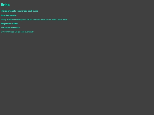 links screenshot