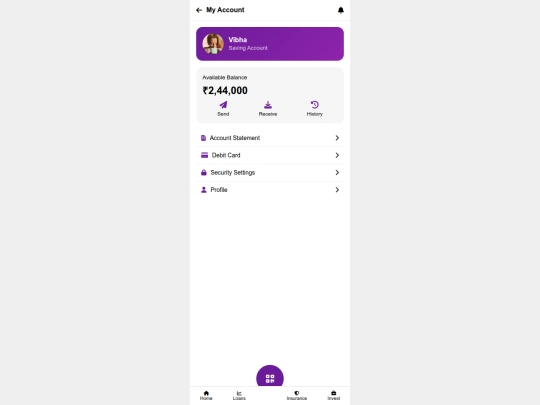 account screenshot