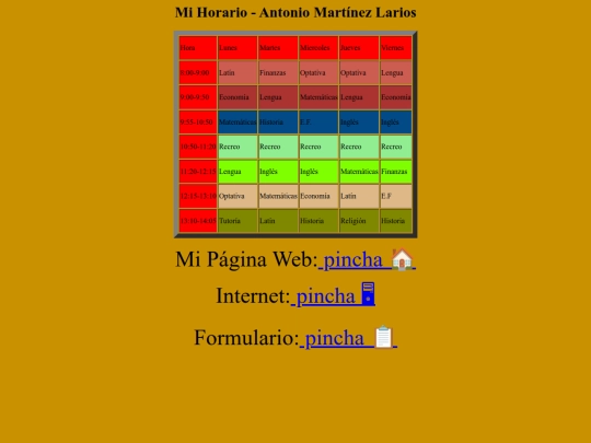 horario screenshot