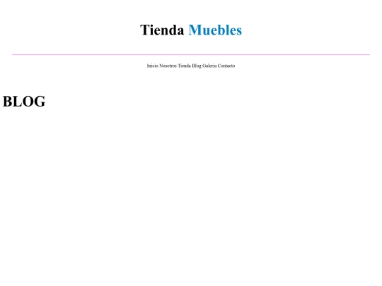 tiendamuebles/blog screenshot