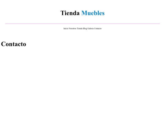tiendamuebles/contacto screenshot