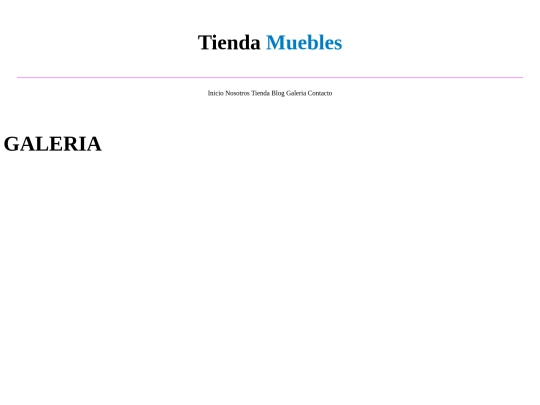 tiendamuebles/galeria screenshot
