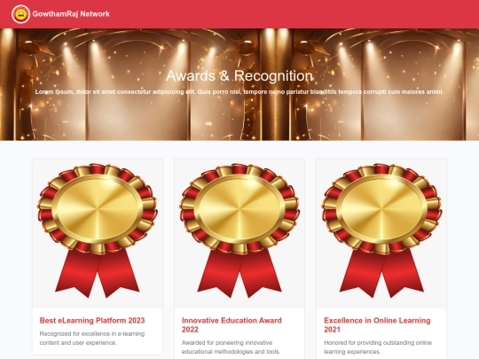 Awards screenshot