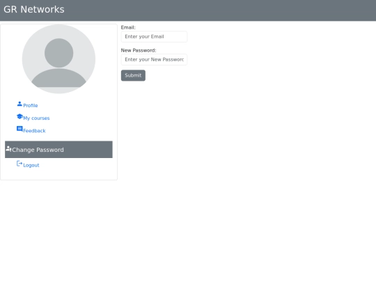 Learner Profile/password screenshot