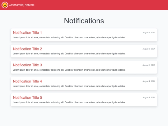 Notifications screenshot