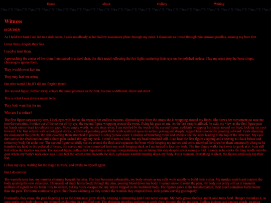 text/Witness screenshot
