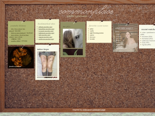 personal/commonplace screenshot