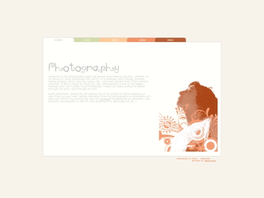 personal/photography screenshot