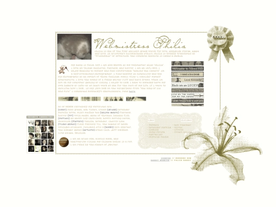 personal/webmaster screenshot