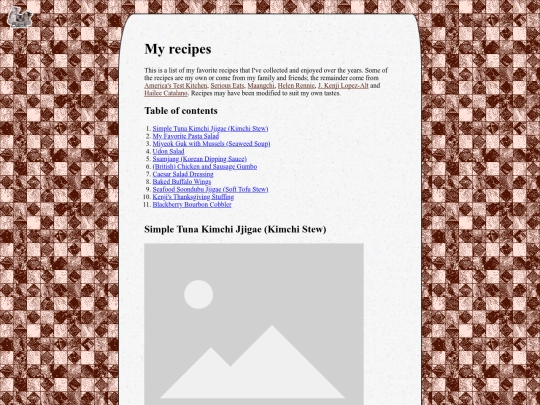 recipes screenshot