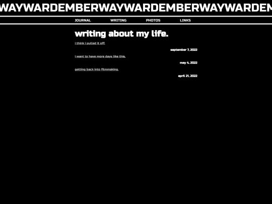 journal screenshot