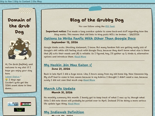blog screenshot