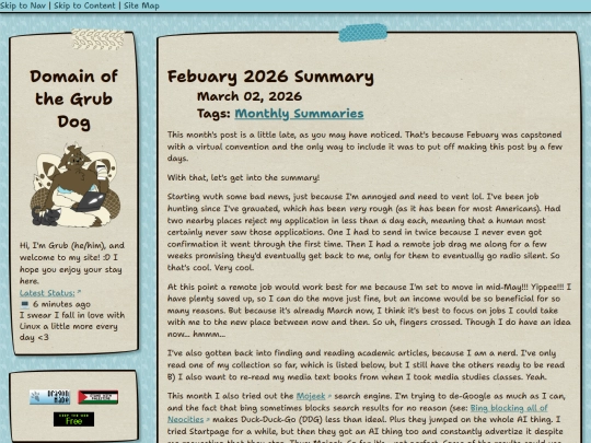 blog/posts/Febuary Summary screenshot
