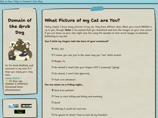 quizzes/cat-quiz screenshot