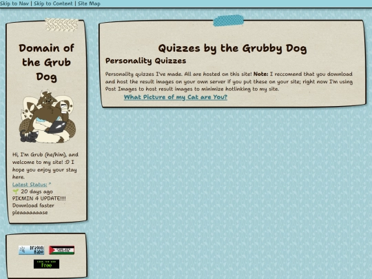 quizzes screenshot