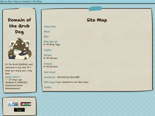 sitemap screenshot