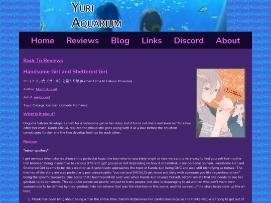 reviews/handsomegirl screenshot