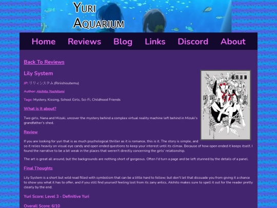 reviews/lilysystem screenshot