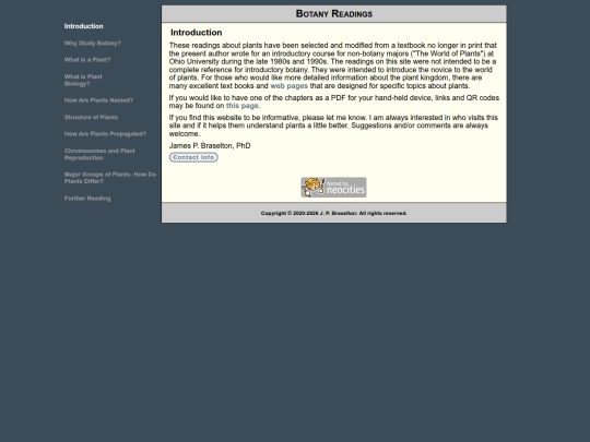 readings screenshot