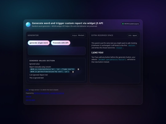API/widget/translate-api screenshot