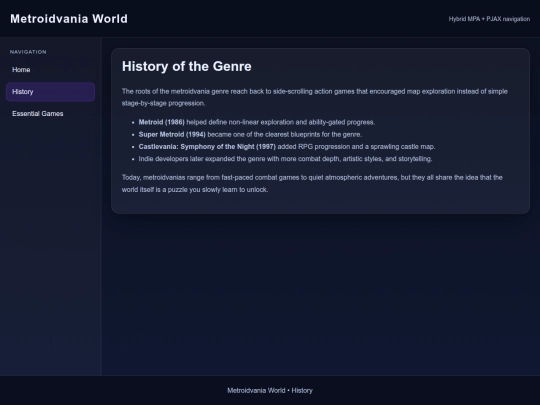 SPA/nav/history screenshot