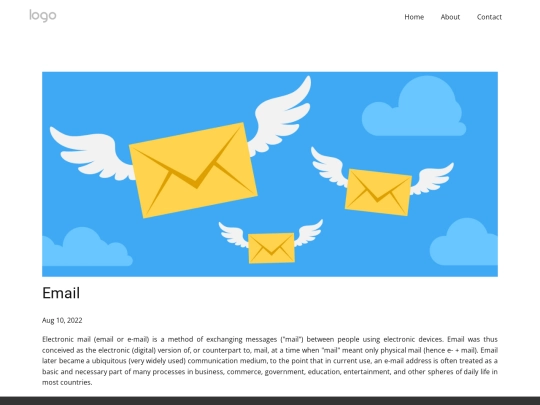 nice/blog/email screenshot