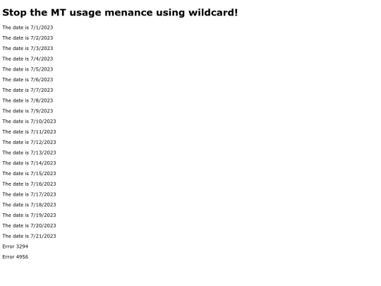 wildcard/wildcardvalues screenshot