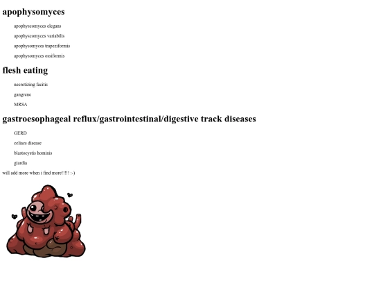 listofdiseases screenshot