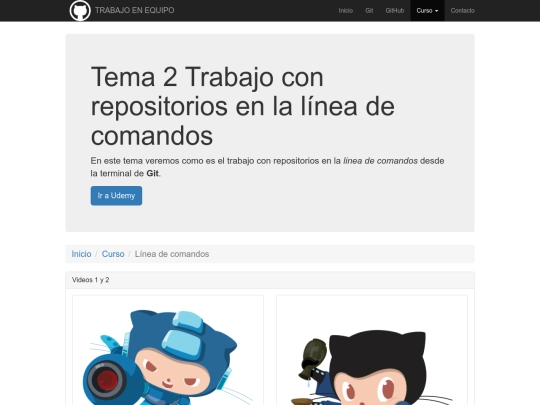 Curso/comandos screenshot