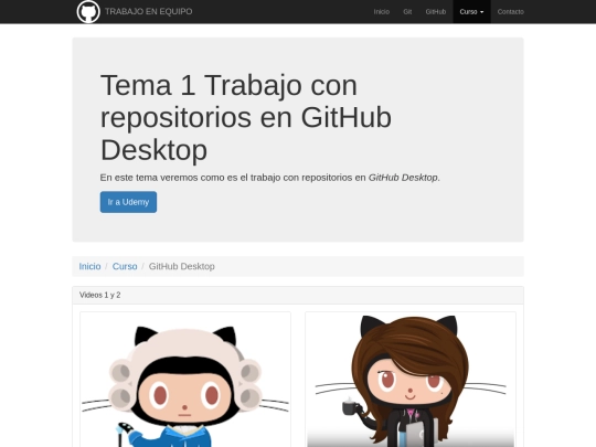Curso/githubdesktop screenshot