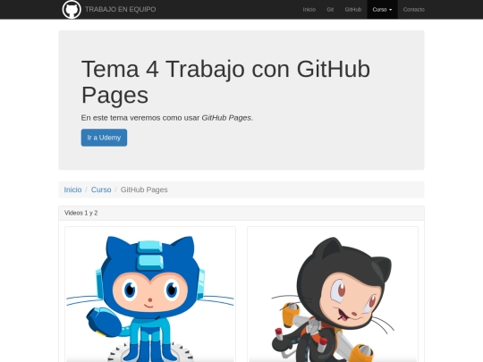 Curso/githubpages screenshot