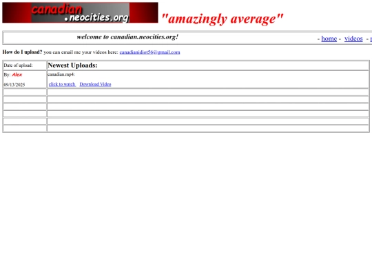 videos screenshot