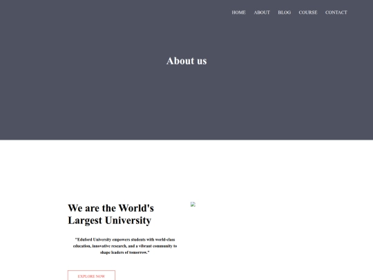 collegesite.html/about screenshot
