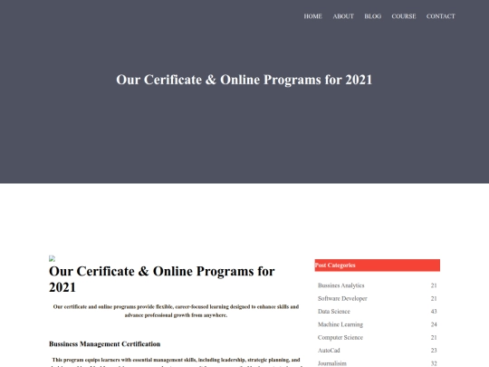 collegesite.html/blog screenshot