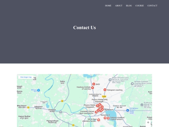 collegesite.html/contact screenshot