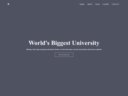 collegesite screenshot