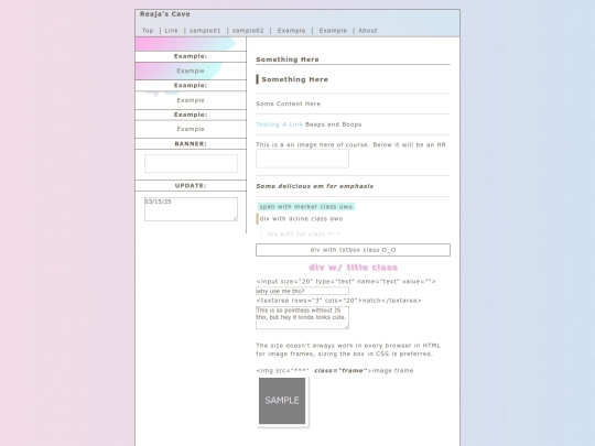 sample screenshot
