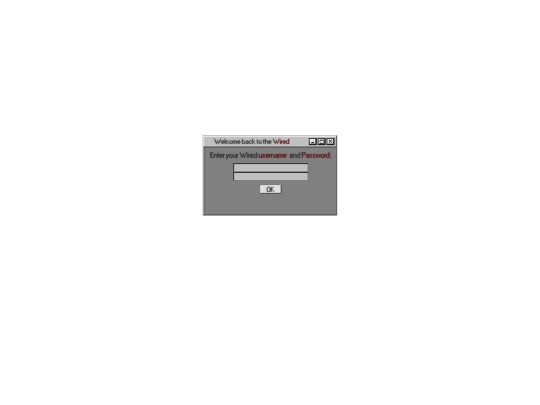 login screenshot