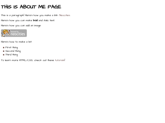 pages/about screenshot