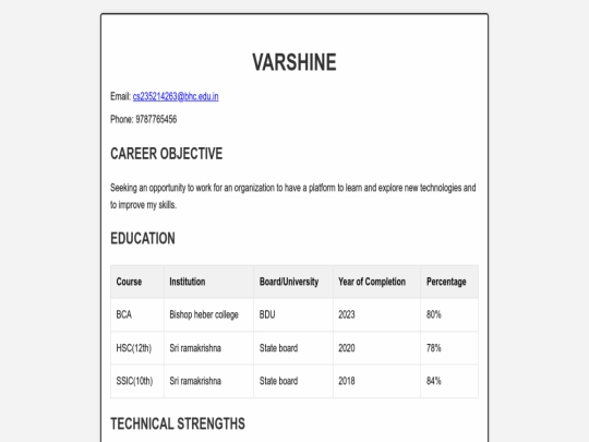 index screenshot