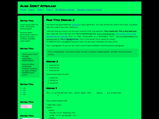 index screenshot
