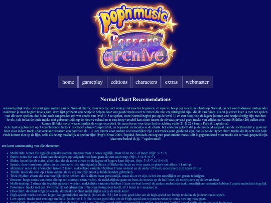 guides/normal chart reccomendations screenshot
