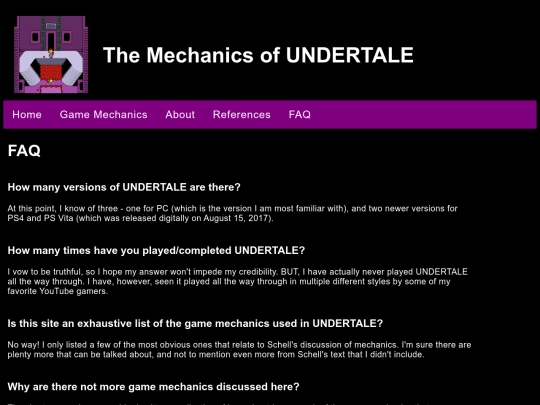 faq screenshot